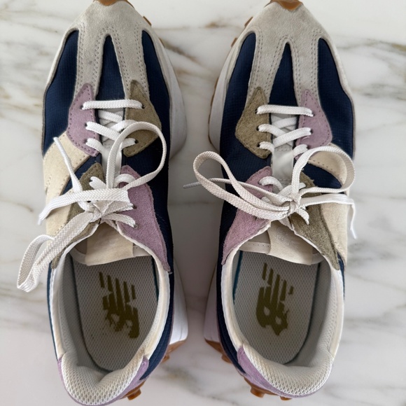New Balance 327 Sneakers Natural Indigo / Raw Amethyst Women’s Size US 9.5 - Picture 3 of 7